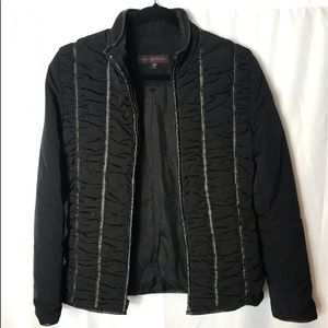 Black via spiga zip jacket
